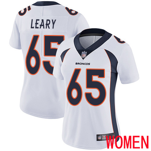 Women Denver Broncos 65 Ronald Leary White Vapor Untouchable Limited Player Football NFL Jersey